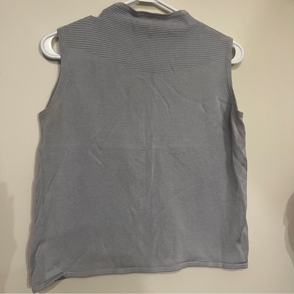 Vintage Tops - Elegant Gray Sleeveless Women's Vintage Tank Top